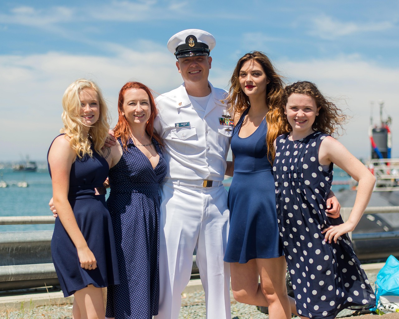 Military deployment family goodbye scene